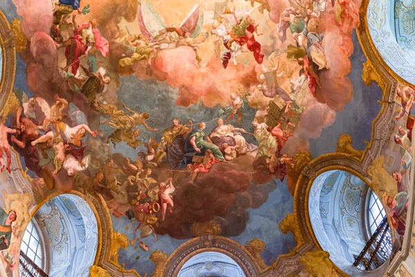 Viena Austria Mayo 2023 Interiores Frescos Detalles Arquitectónicos Biblioteca Nacional —  Fotos de Stock