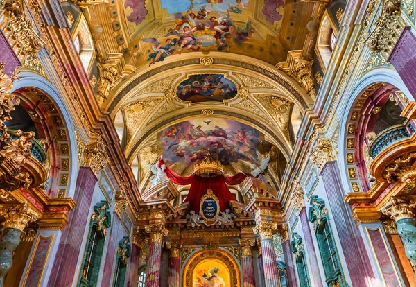 Vienna Austria May 2023 Інтер Єри Фрески Архітектурні Деталі Єзуїтської — стокове фото