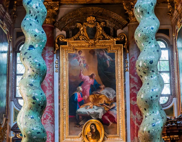 Vienna Austria May 2023 Interiører Fresker Arkitektoniske Detaljer Jesuittkirken – stockfoto