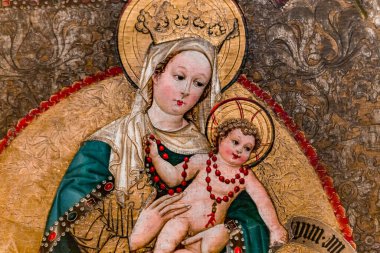 Vienna, AUSTRIA, 26 Mayıs 2023: Belvedere Sarayı 'nın içi, freskleri ve mimari detayları