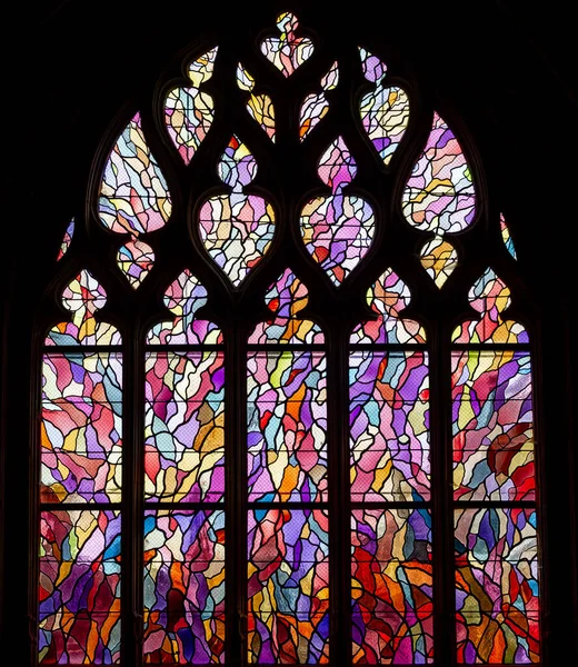 Abbeville Somme Francia Junio 2023 Detalles Vidrieras Iglesia San Sepulcro —  Fotos de Stock
