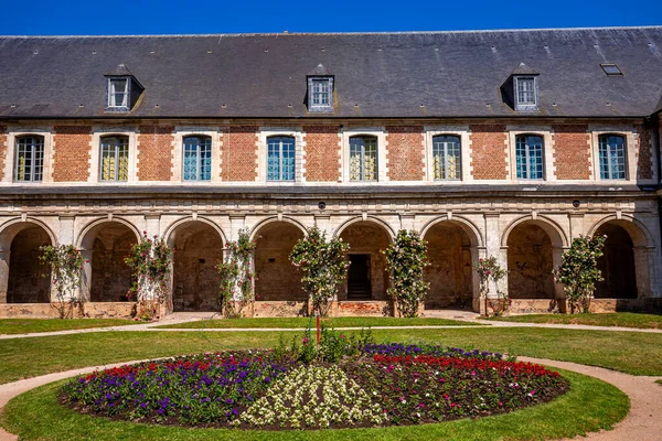 Argoules Francja Czerwca 2023 Wnętrza Detale Architektoniczne Klasztoru Opactwie Valloires — Zdjęcie stockowe