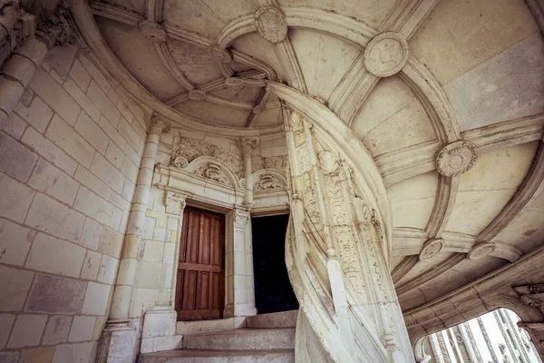 Blois França Abril 2023 Exteriores Decorações Arquitetônicas Castelo Real Blois — Fotografia de Stock
