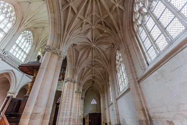 San Riquier Somma Francia Junio 2022 Interiores Decoraciones Arquitectónicas Iglesia —  Fotos de Stock