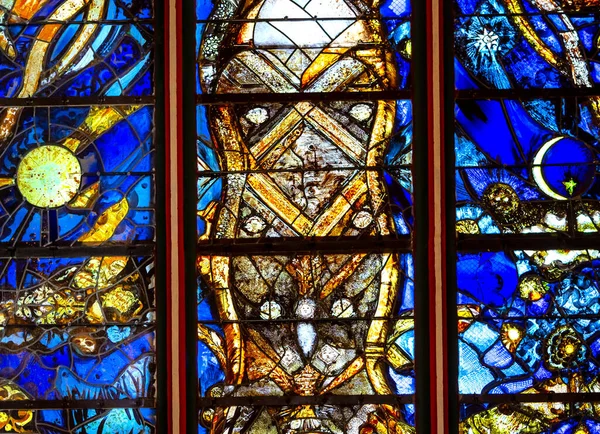 Orleans France April 2023 Вітражі Декор Собору Базиліки Святого Хреста — стокове фото