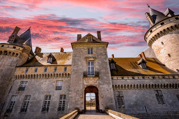 Sully Sur Loire France Avril 2023 Extérieur Château Fort Sully — Photo