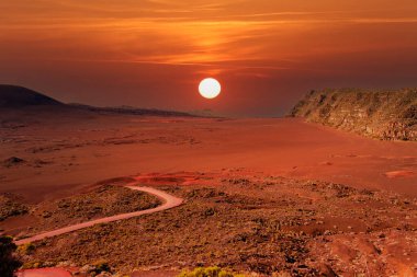 Piton de la Fournaise volkanı, Buluşma adası, Hint Okyanusu, Fransa