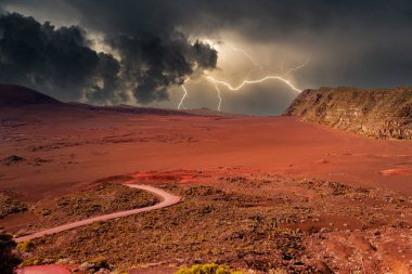 Piton de la Fournaise volkanı, Buluşma adası, Hint Okyanusu, Fransa