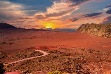 Piton de la Fournaise volkanı, Buluşma adası, Hint Okyanusu, Fransa