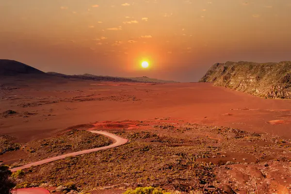 Piton de la Fournaise volkanı, Buluşma adası, Hint Okyanusu, Fransa