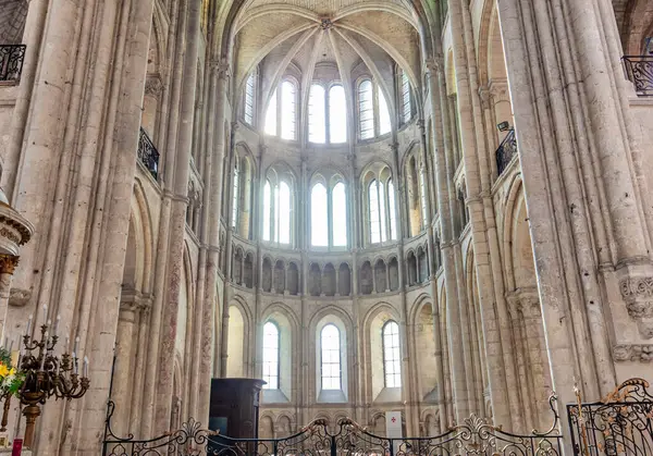 Noyon France October 2023 Interiors Architectural Decors Cathedral Our Lady — Stock Photo, Image