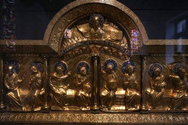 PARIS, FRANCE, 16 ARALIK 2023: Cluny Şapeli, Paris, Fransa