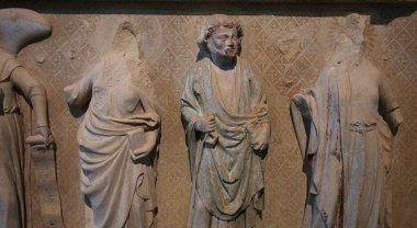 PARIS, FRANCE, 16 ARALIK 2023: Cluny Şapeli, Paris, Fransa