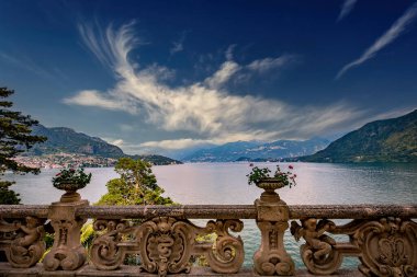 Como Gölü wiew, Bellagio yakınlarındaki, piedmonte, İtalya