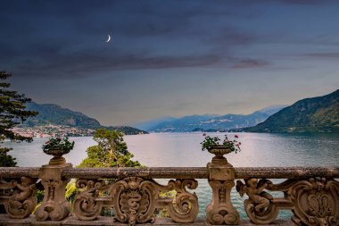 Como Gölü wiew, Bellagio yakınlarındaki, piedmonte, İtalya