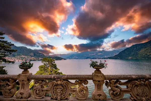 Como Gölü wiew, Bellagio yakınlarındaki, piedmonte, İtalya