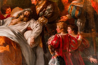 AMBOISE, FRANCE, 26 Mart 2024: Amboise Şatosu, Loire Vadisi, Fransa