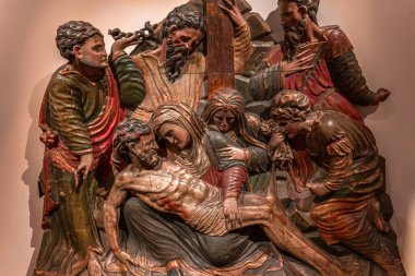 ANGERS, FRANCE, 25 Mart 2024: Angers, Loire Valley, Fransa yakınlarındaki Chateau de Villandry 'nin iç dekorları