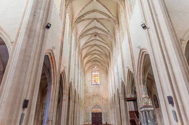 CLERY, FRANCE, 29 Mart 2024, Clery Kraliyet Manastırı, Orleans, Loire Valley, Fransa