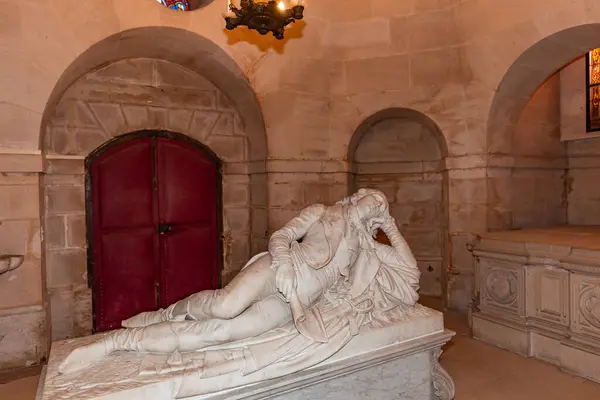 stock image DREUX, FRANCE, MAY 15, 2024 : The Royal Chapel of Dreux, built in 19th century,  is the traditional gothic burial place of members of the House of Orleans. 