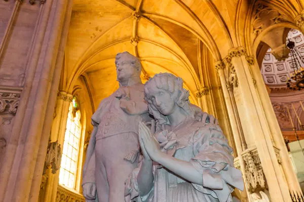 stock image DREUX, FRANCE, MAY 15, 2024 : The Royal Chapel of Dreux, built in 19th century,  is the traditional gothic burial place of members of the House of Orleans. 