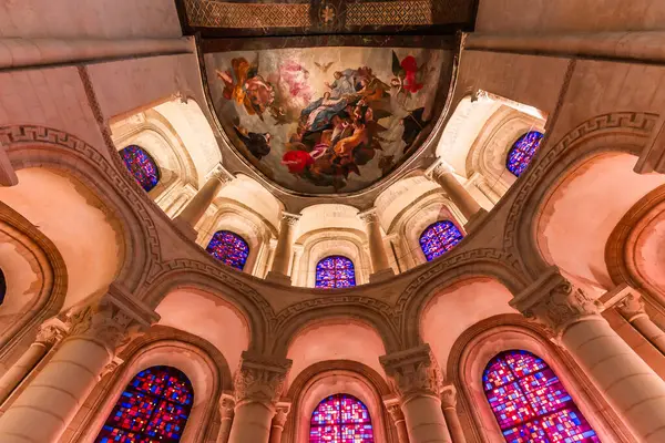 Stock image CAEN, CALVADOS, NORMANDY, FRANCE, MAY 16, 2024 : interiors and architectural details of church de la Trinite, also known as Ladies Abbey, Abbaye aux dames 