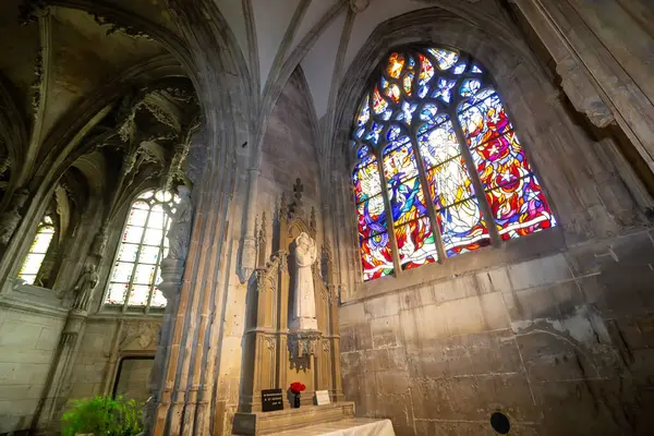 stock image CAEN, CALVADOS, NORMANDY, FRANCE, MAY 13, 2024 : interiors and architectural details of Saint Pierre church