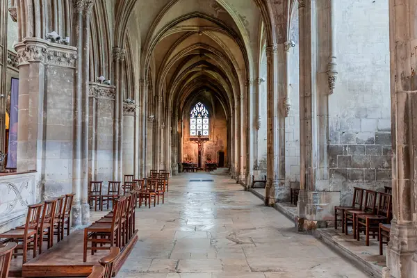 stock image CAEN, CALVADOS, NORMANDY, FRANCE, MAY 13, 2024 : interiors and architectural details of Saint Pierre church