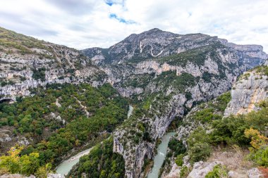 Verdon nehrinin büyük kanyonu, Provence Alps, Güney Fransa