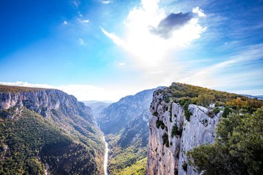 Verdon nehrinin büyük kanyonu, Provence Alps, Güney Fransa
