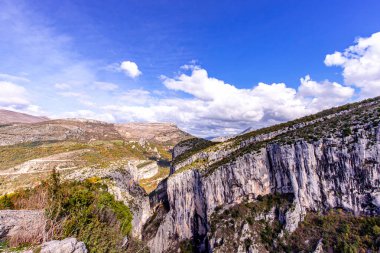 Verdon nehrinin büyük kanyonu, Provence Alps, Güney Fransa