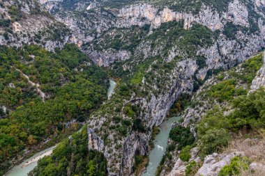 Verdon nehrinin büyük kanyonu, Provence Alps, Güney Fransa