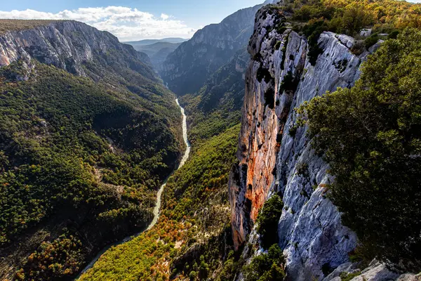 Verdon nehrinin büyük kanyonu, Provence Alps, Güney Fransa