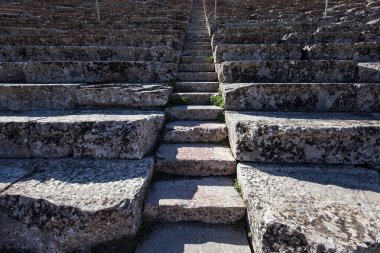 Epidaurus, Yunanistan, 12 Eylül 2017: Antik Tiyatro ve Epidaurus, 12 Eylül 2017 Argolis, peloponnese, Yunanistan