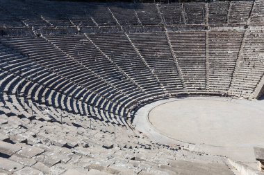 Epidaurus, Yunanistan, 12 Eylül 2017: Antik Tiyatro ve Epidaurus, 12 Eylül 2017 Argolis, peloponnese, Yunanistan