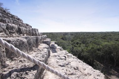 Büyük Maya Piramidi Coba, Yucatan, Meksika Riviera Maya