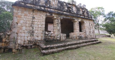 Uxmal, Yucatan, Meksika, Riviera Maya, Quintana Roo kalıntıları