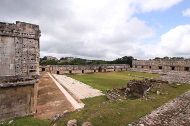 Uxmal, Yucatan, Meksika, Riviera Maya, Quintana Roo kalıntıları