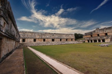 Uxmal, Yucatan, Meksika, Riviera Maya, Quintana Roo kalıntıları