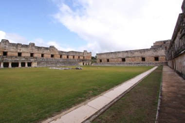 Uxmal, Yucatan, Meksika, Riviera Maya, Quintana Roo kalıntıları