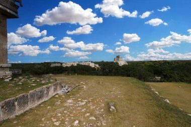 Uxmal, Yucatan, Meksika, Riviera Maya, Quintana Roo kalıntıları