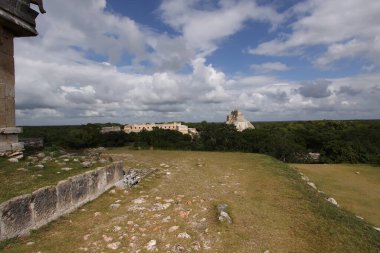 Uxmal, Yucatan, Meksika, Riviera Maya, Quintana Roo kalıntıları