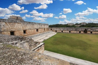 Uxmal, Yucatan, Meksika, Riviera Maya, Quintana Roo kalıntıları