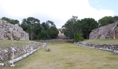 Uxmal, Yucatan, Meksika, Riviera Maya, Quintana Roo kalıntıları
