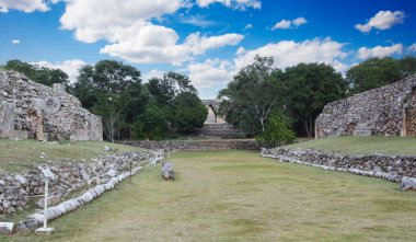 Uxmal, Yucatan, Meksika, Riviera Maya, Quintana Roo kalıntıları