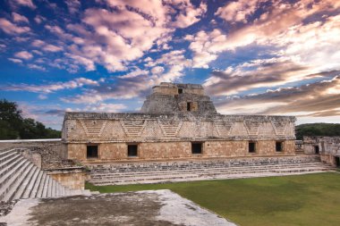 Uxmal, Yucatan, Meksika, Riviera Maya, Quintana Roo kalıntıları