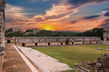 Uxmal, Yucatan, Meksika, Riviera Maya, Quintana Roo kalıntıları