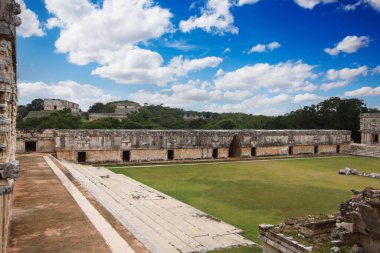 Uxmal, Yucatan, Meksika, Riviera Maya, Quintana Roo kalıntıları