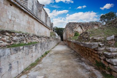Uxmal, Yucatan, Meksika, Riviera Maya, Quintana Roo kalıntıları