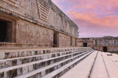 Uxmal, Yucatan, Meksika, Riviera Maya, Quintana Roo kalıntıları